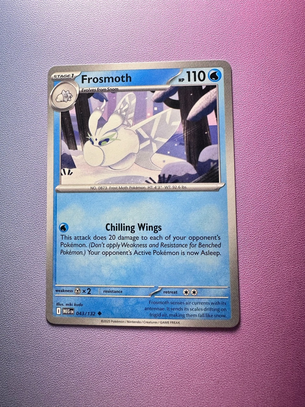 frosmoth - 043/132 (uncommon) — pokemon: mega evolutions - base set